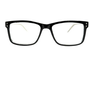 Zenni 125821 Rectangle Eyeglasses Frames Black White H19728